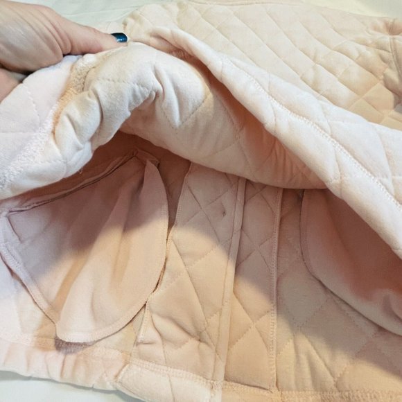 CHAUS Women’s Jacket Size Small Ice Pink Soft Thick Quilt Coat - Picture 10 of 14